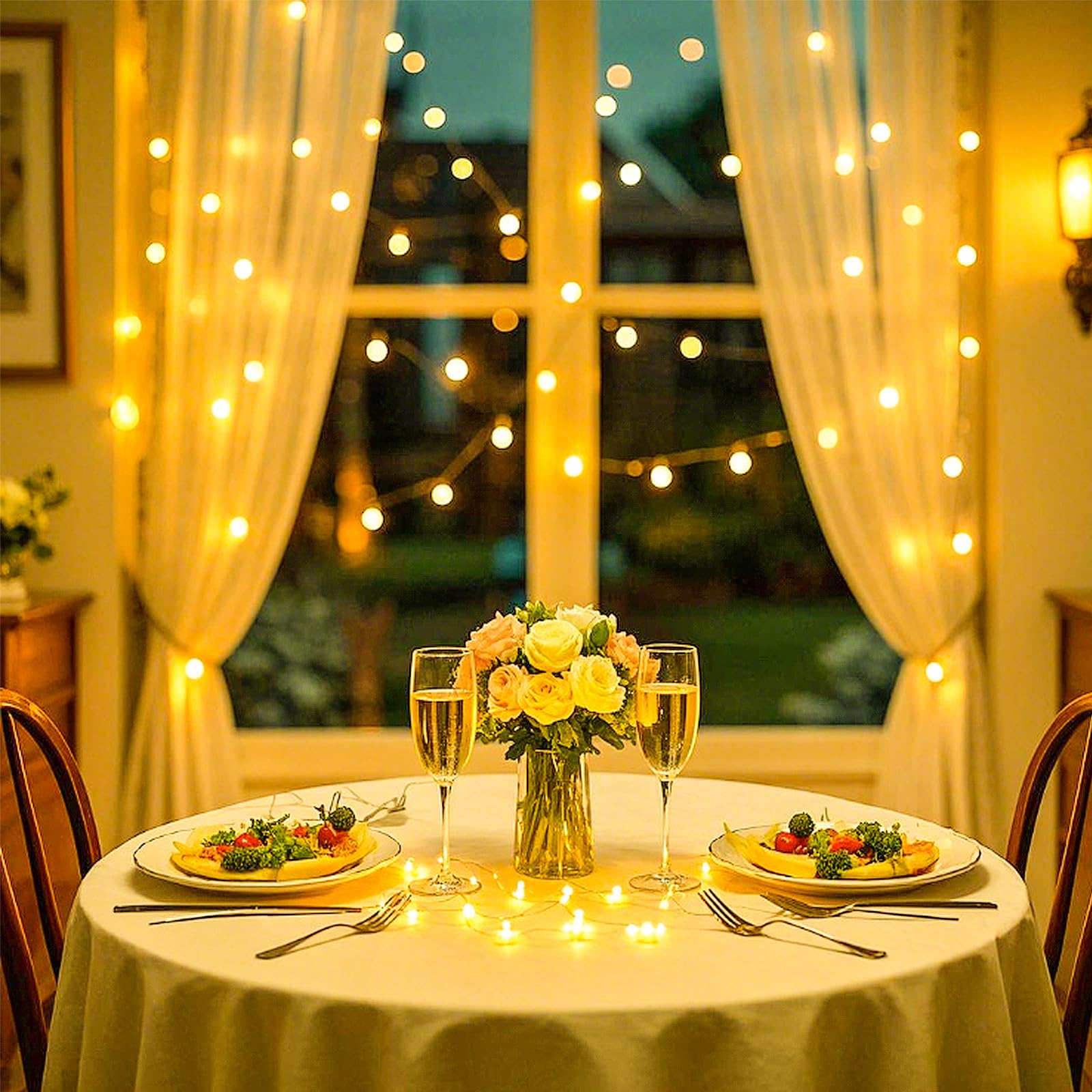 USB Powered 200 LED Fairy Lights - 66ft Warm White String Lights for Indoor & Outdoor Decor, Bedroom, Christmas, Wedding, Party, Patio, Window | Plug-in Decorative Lighting for Cozy Ambiance