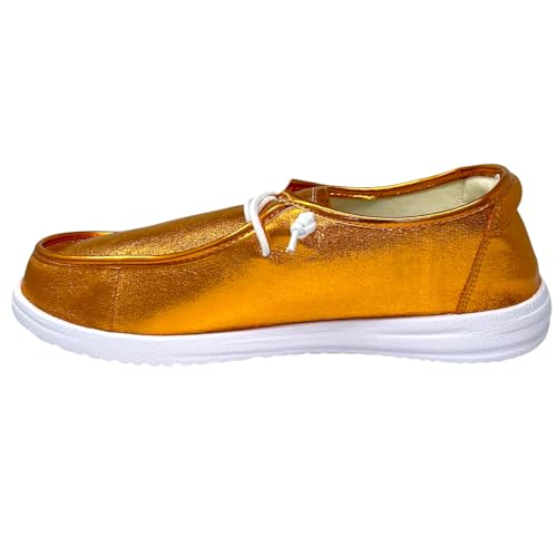 Orange Crinkle Metallic