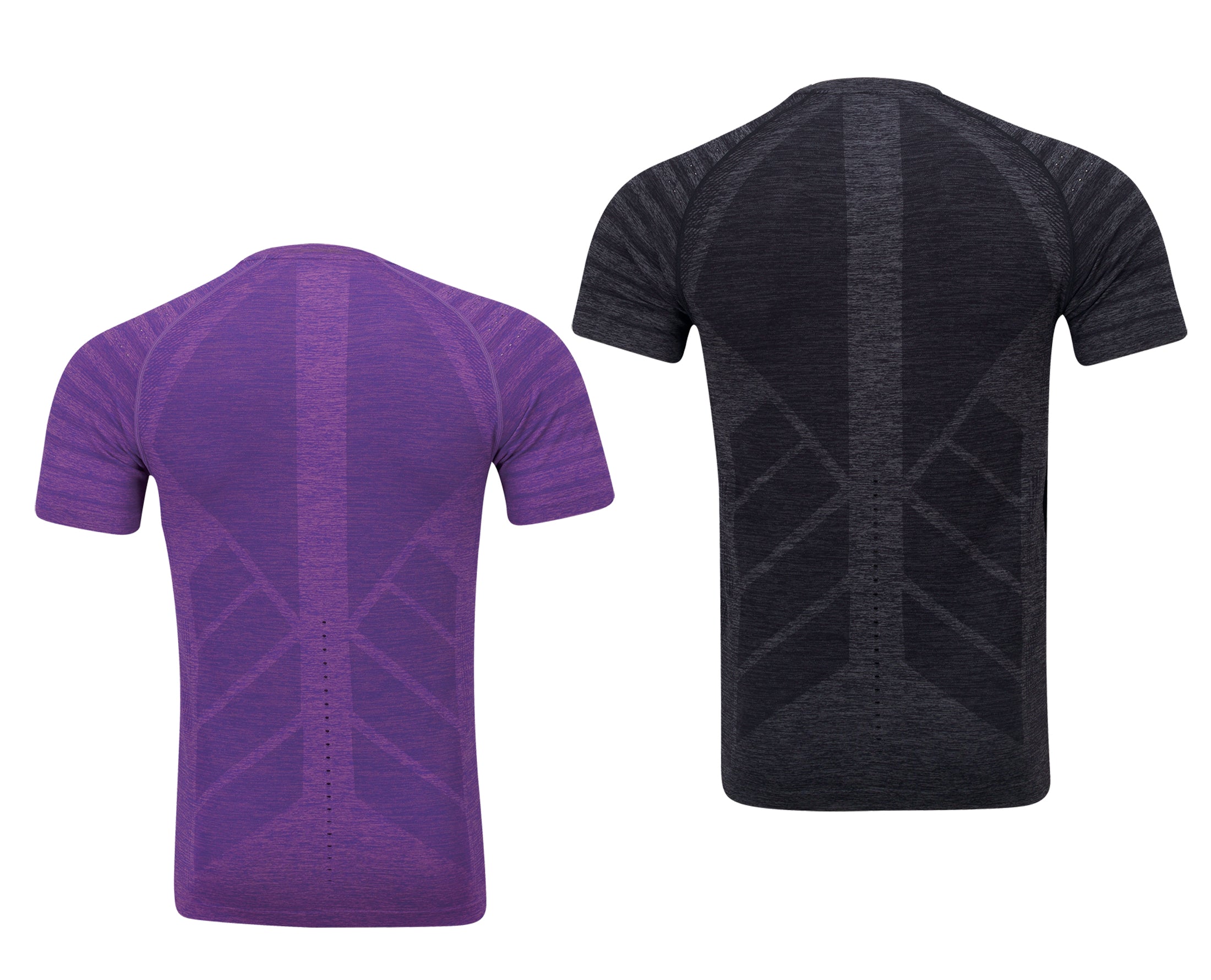 Li Ning Men's Athletic Performance T-Shirt - Breathable Quick-Dry Fabric, Comfort Fit - Purple/Grey (ATSP145) - Perfect for Gym, Running & Casual Wear