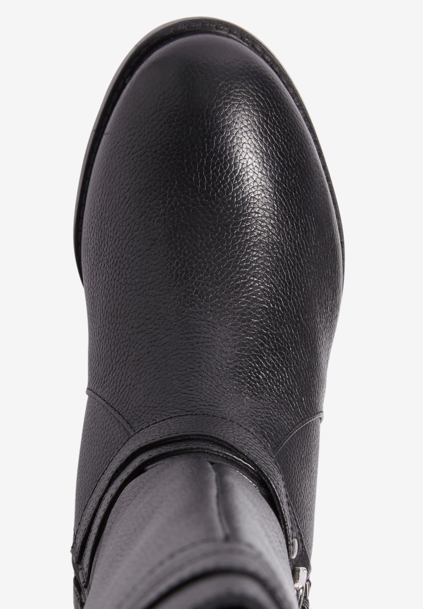 Comfortview Women's Wide Width Leather Boots - The Janis Wide Calf Ankle Boots for Fall & Winter | Comfortable Fashion Boots for Work, Casual & Outdoor Wear