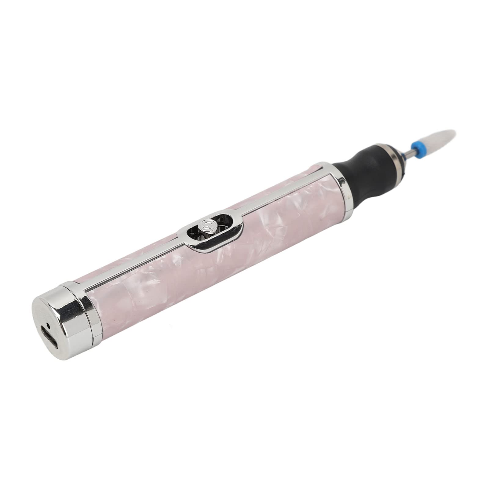 Electric Nail Grinder & Manicure Kit - 20000RPM High Speed USB Rechargeable Nail File with 4 Adjustable Gears, Pink | Perfect for Home Nail Care, Salon Professionals & DIY Manicures
