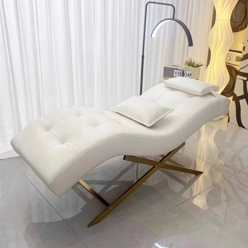 Professional Salon-Grade Curved Lash Extension Bed for Eyelash & Facial Treatments - Perfect for Beauty Salons, Spas & Home Use