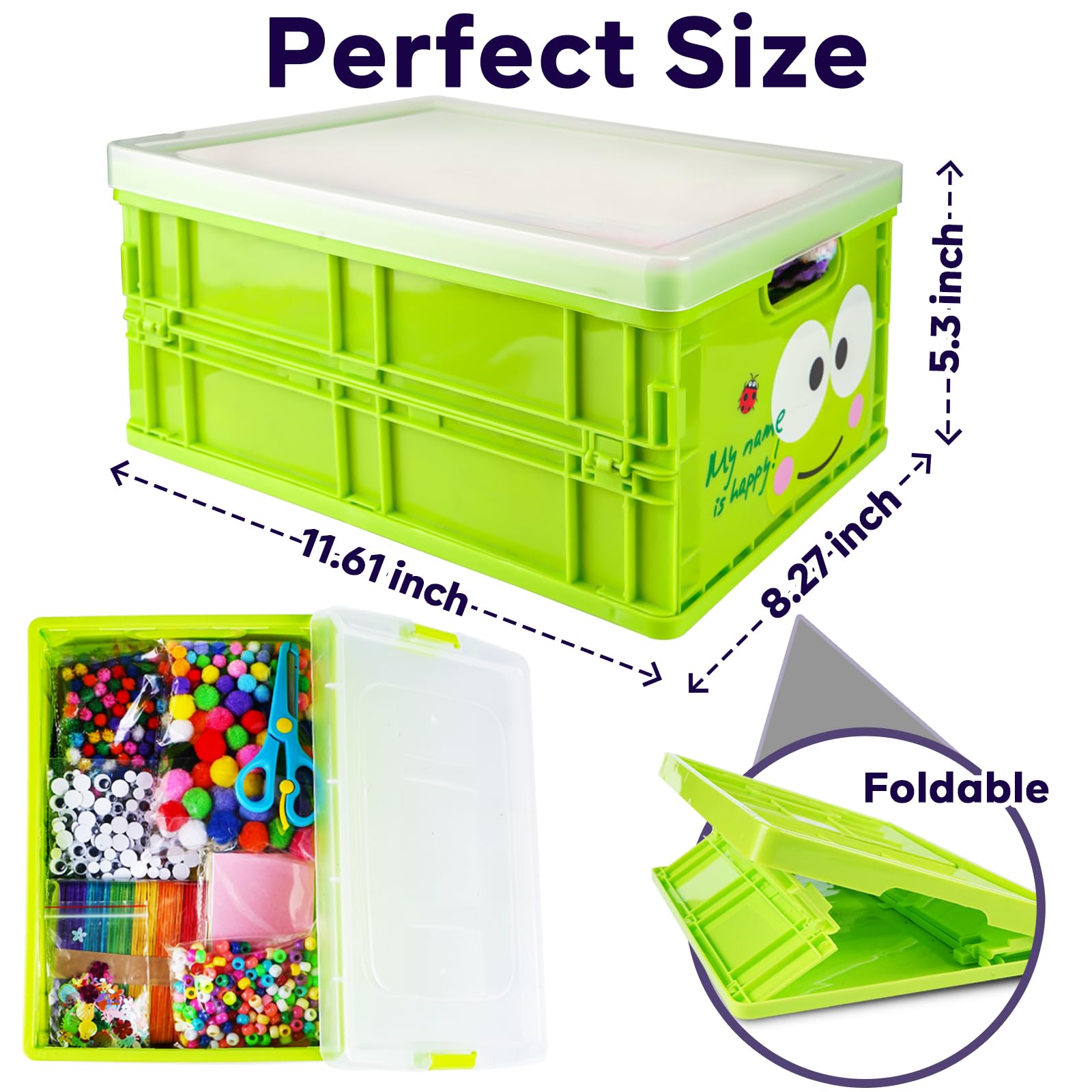 FUNZBO Kids Arts and Crafts Supplies Kit - Pipe Cleaners, Popsicle Stickers, Construction Paper, Pom Poms & Googly Eyes for Homeschooling, DIY Projects & Creative Play - Perfect Gift for Boys & Girls Ages 4-12 (Classroom, Birthday Party & Home Craft Activities)