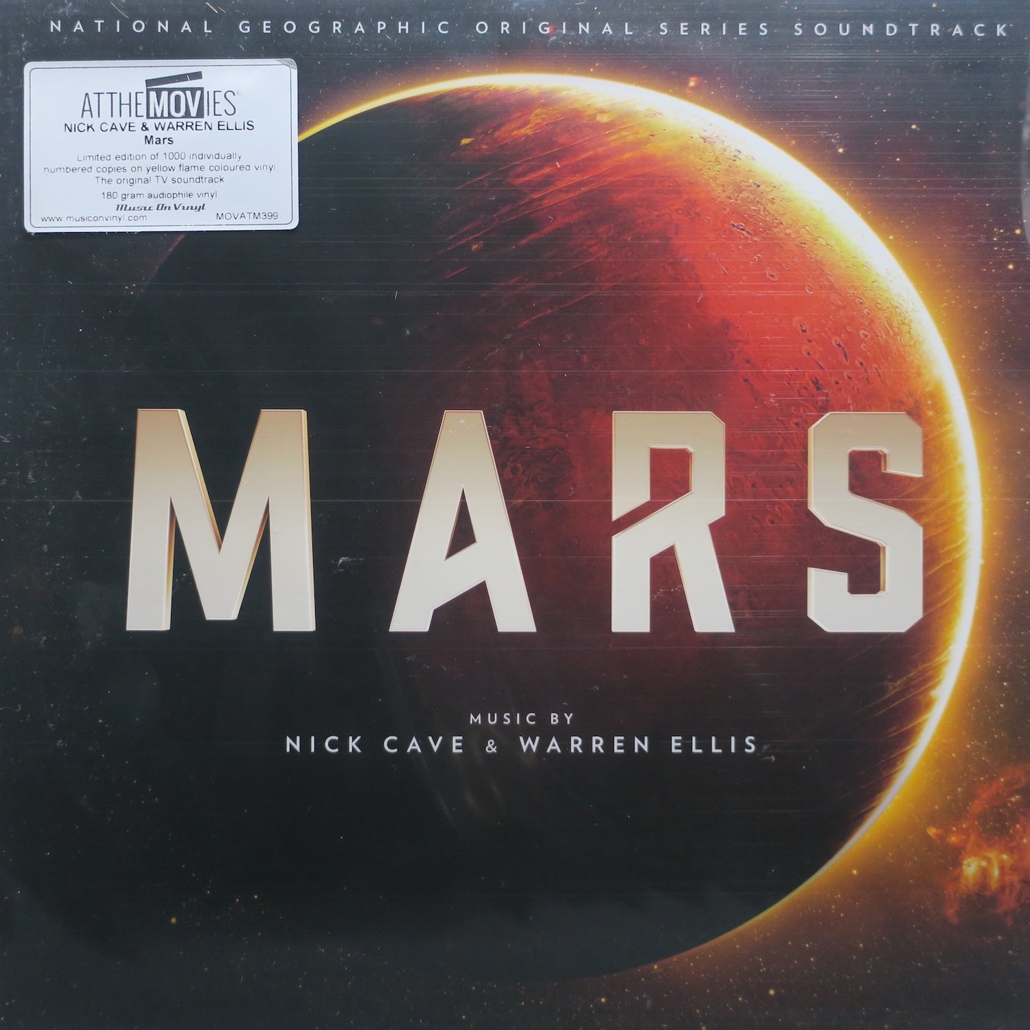 Nick Cave & Warren Ellis - MARS Soundtrack 180g Yellow Flame Vinyl LP | Limited Edition Movie Soundtrack for Film Enthusiasts & Vinyl Collectors