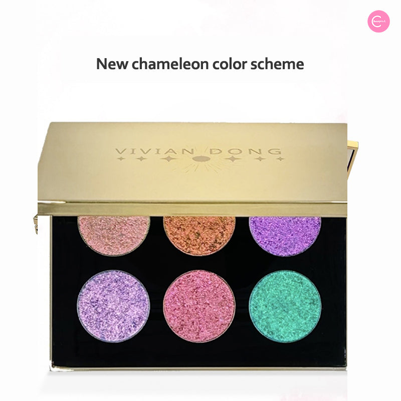 VIVIAN DONG 6-Color Eyeshadow Palette - Highly Pigmented, Long Lasting Makeup for Day & Night Looks - Perfect for Party, Wedding & Special Occasions