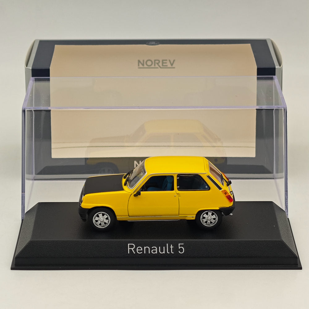 1/43 Scale Norev Renault 5 Copa 1980 Diecast Model Car - Limited Edition Yellow Collectible for Car Enthusiasts & Display Showcase