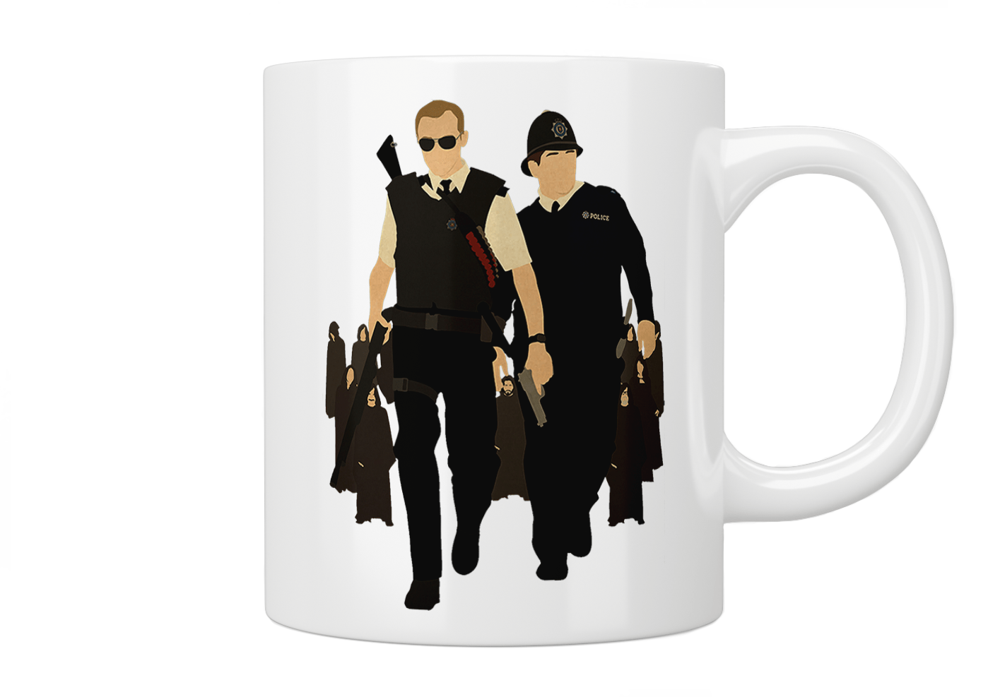Hot Fuzz Danny & Nicholas Funny Movie Coffee Mug - Perfect Gift for British Comedy Fans & Office Use