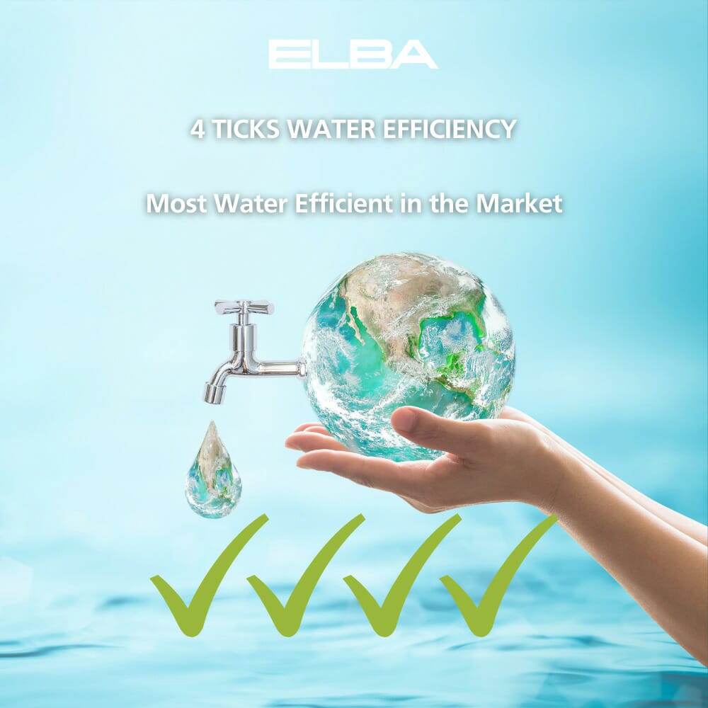 ELBA EWF 80120 VT 8KG Front Load Washing Machine - Energy Efficient, Quiet Operation for Apartments & Small Homes