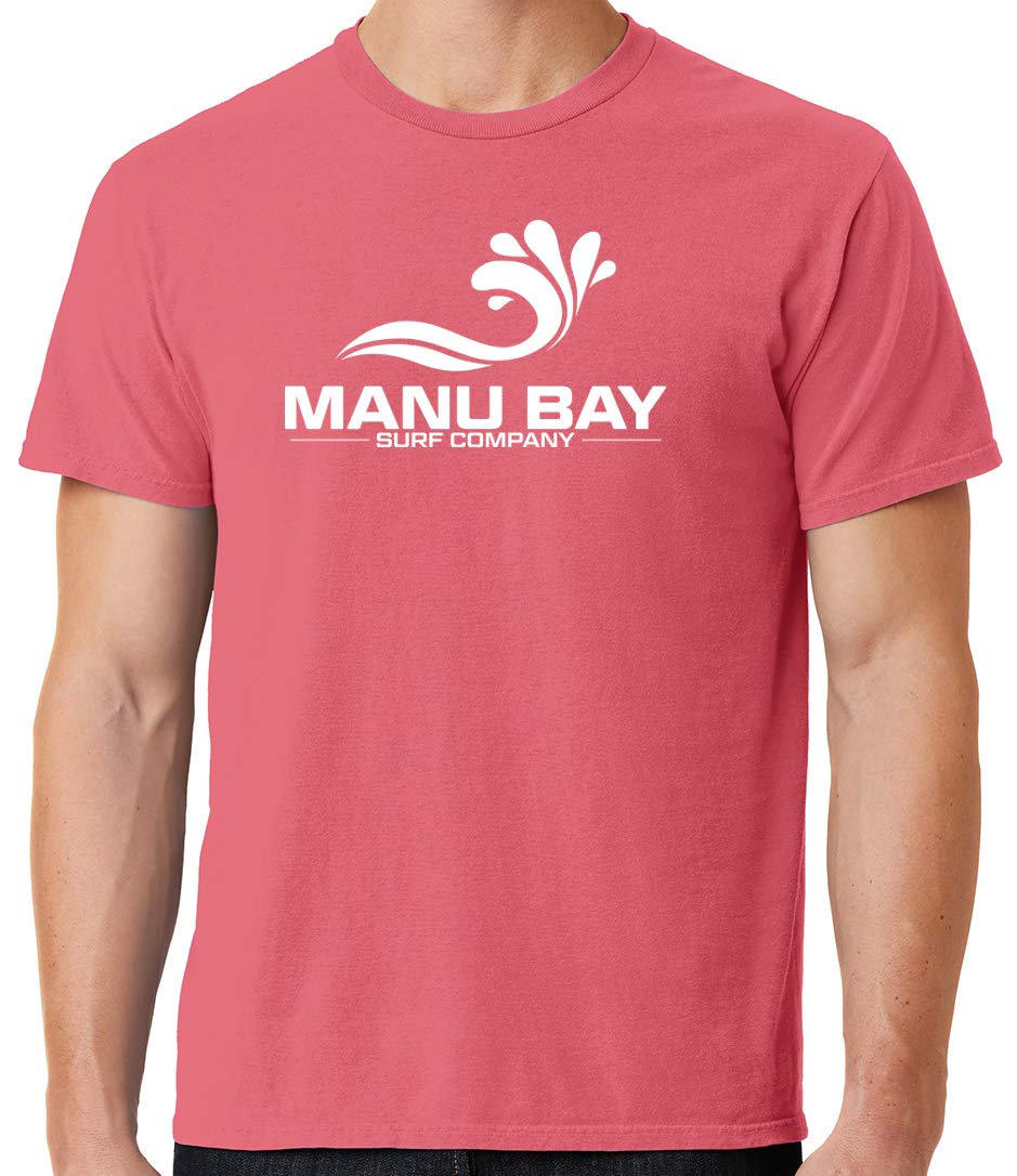 Manu Bay Surf Company Men's Surfer T-Shirt - Fruit Punch Color | Comfortable Beachwear for Surfing, Vacation & Summer Outdoor Activities