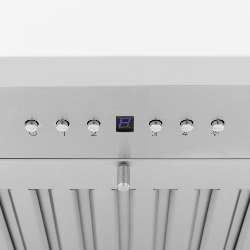 ZLINE 48 Inch Wooden Wall Mount Range Hood - Shiplap Bright White Finish (KPWW 48) | Modern Kitchen Ventilation for Home Cooking & Baking