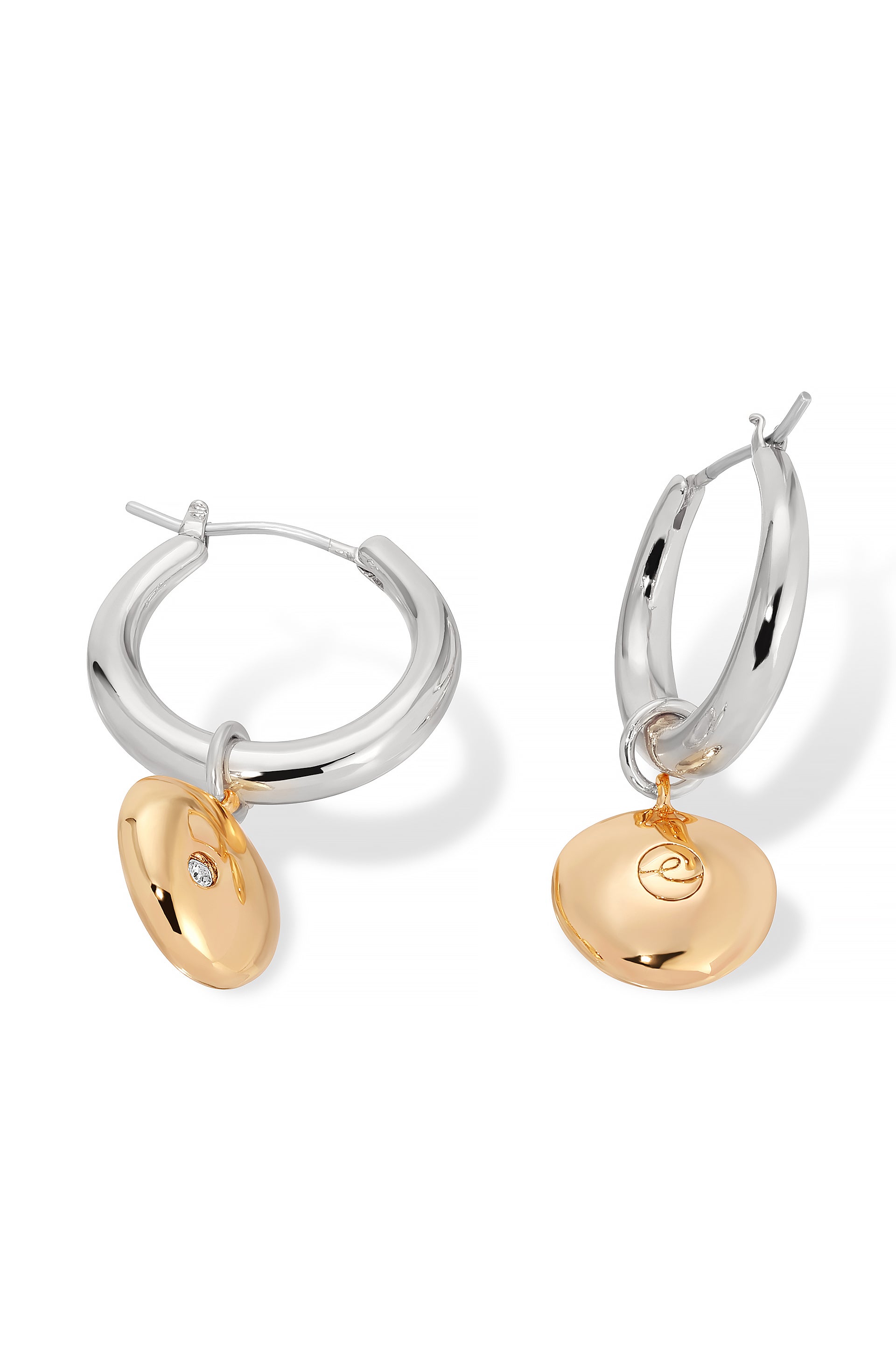 Polished Pebble Huggie Hoop Earrings for Women - Minimalist Stone Dangle Earrings for Everyday Wear | Perfect for Office, Date Night & Casual Outfits