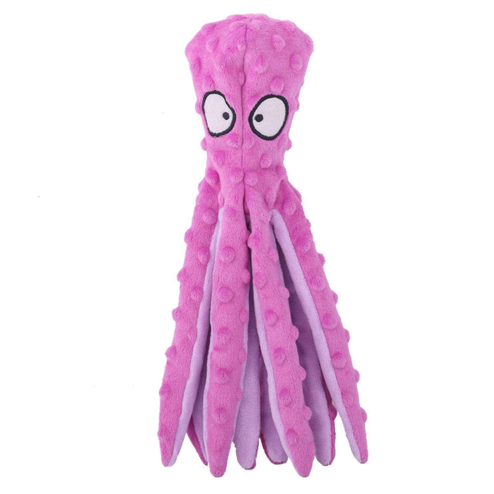 Durable Octopus Plush Toy for Dogs & Cats - Bite-Resistant, Teeth Cleaning Fun Interactive Pet Chew Toy - Perfect for Playtime, Training, and Dental Care