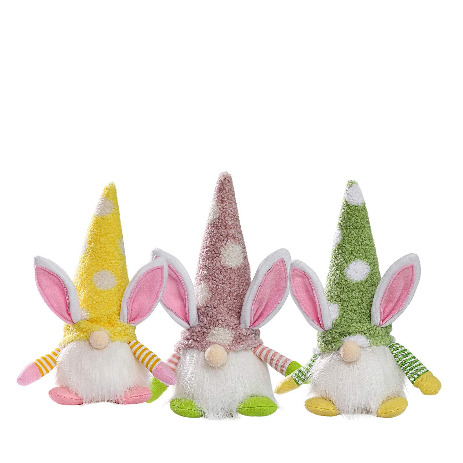 Easter Bunny Doll with Warm LED Lights - Faceless Rabbit Ornament for Party & Home Decor - Perfect for Christmas, Easter, and Holiday Celebrations