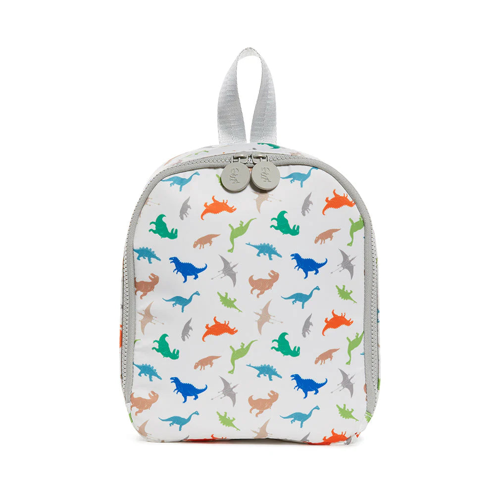 TRVL Design Insulated Lunch Bag with Dinosaur Print - Leakproof & Reusable Lunch Box for Kids, School, Work & Outdoor Activities