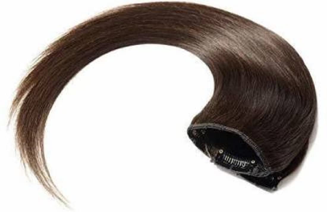 Abrish Straight Stylish Brown Hair Extensions for Women - Natural Looking Clip-In Remy Human Hair for Daily Wear & Special Occasions