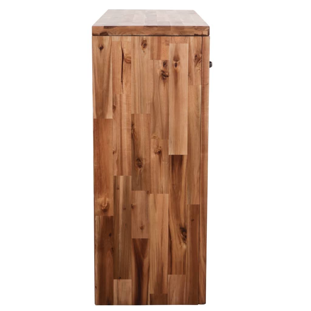 Modern Acacia Wood Console Table with Drawers - Entryway, Living Room, Bedroom Side Table - Multi-Functional for Home Office, Balcony & Coffee Table - Easy Assembly Solid Wood Furniture for Stylish Decor