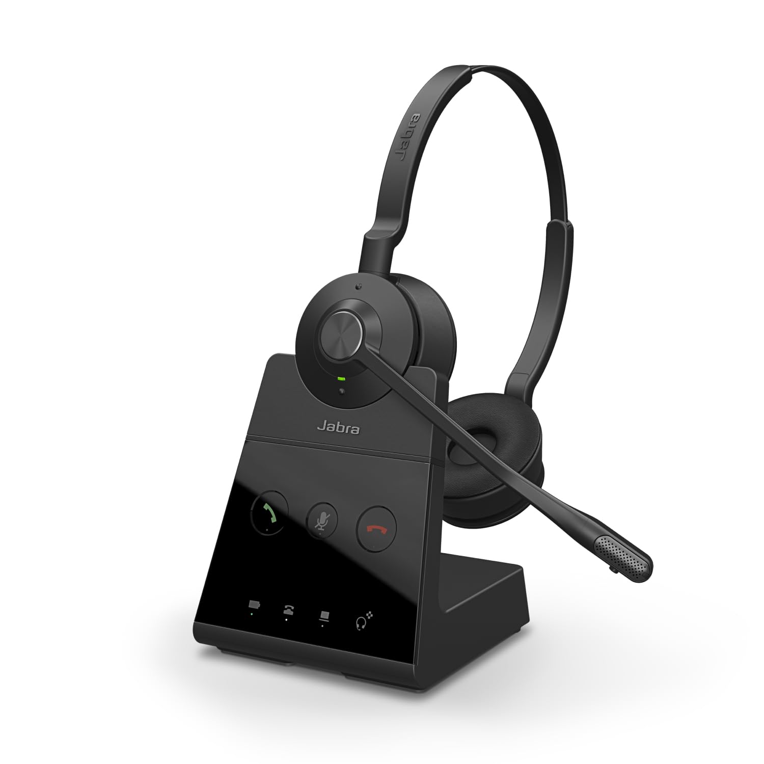 Jabra Engage 65 Stereo Wireless Headset with Noise Cancellation - Bluetooth Headphones for Office, Call Center & Remote Work - Comfortable Over-Ear Design for All-Day Use