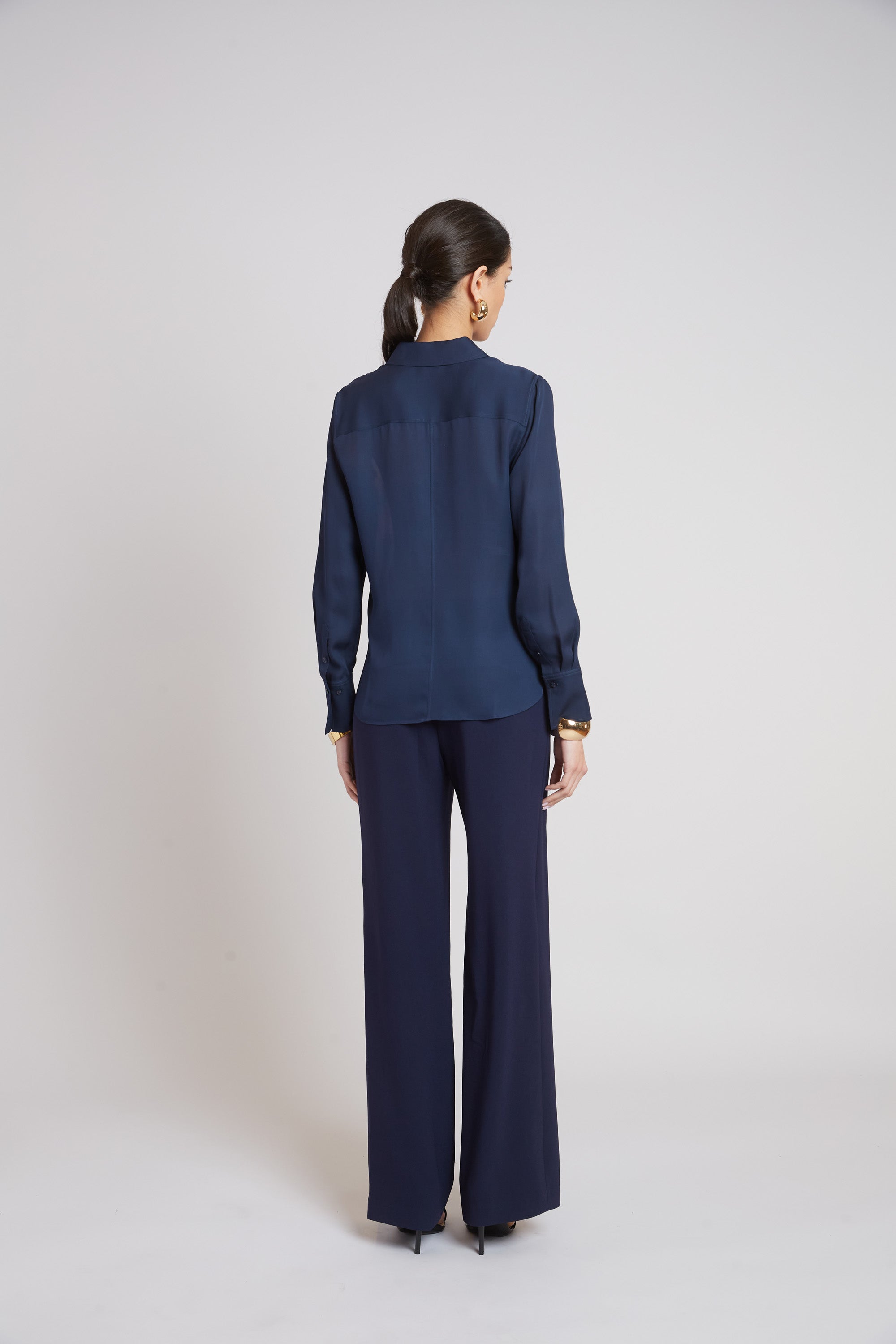 Milano Silk Shirt for Women - Premium Luxury Blouse for Office & Evening Wear | Elegant Business & Party Attire