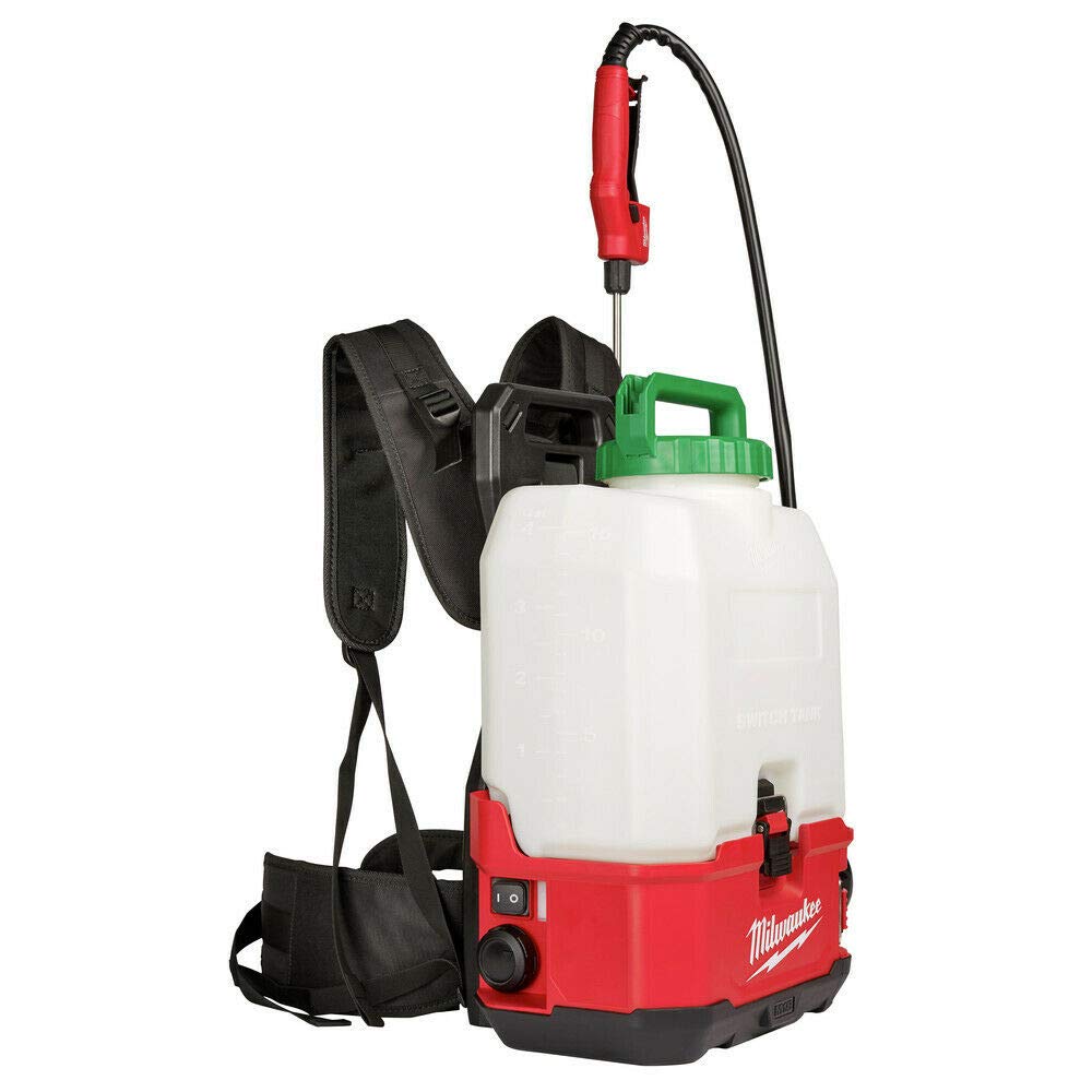 Milwaukee M18 4-Gallon Backpack Sprayer - Cordless Battery Powered (Tool Only) - Ideal for Lawn Care, Pest Control & Agricultural Spraying