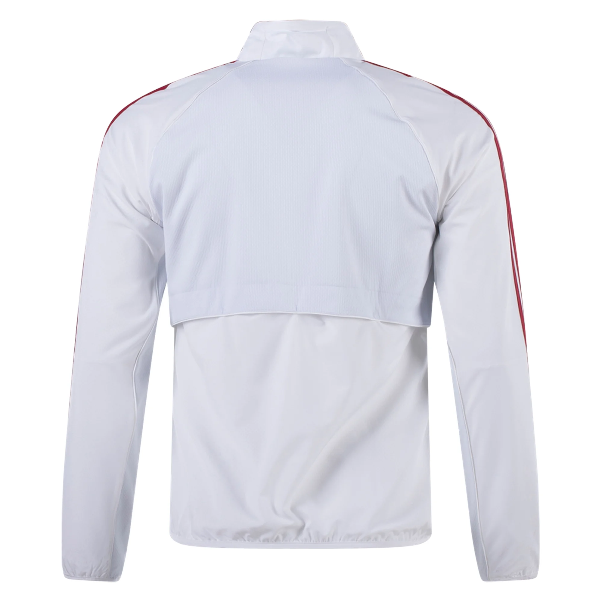 Adidas Manchester United Anthem Jacket 23/24 - Cloud White/Crystal White - Official Football Fanwear for Matchdays & Casual Wear