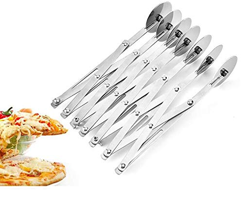 MBB 7-Wheel Cookie Dough Divider, Pizza Slicer & Pastry Cutter - Expandable Baking Dough Roller for Perfect Pizza, Cookies & Pastries - Ideal for Home Bakers & Professional Kitchens