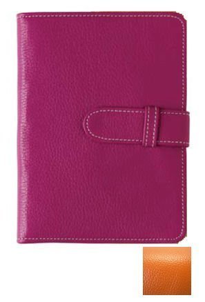Raika Photo Brag Book - Orange Leather Scrapbook Album for Memories, Travel & Baby Photos | Perfect for Gifts, Family Events & Home Decor