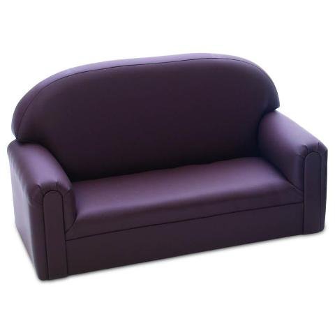 BNW FI2C100 Enviro-Child Upholstered Toddler Sofa - Chocolate Brown - Eco-Friendly Kids Furniture for Playroom, Nursery & Preschool - Perfect for Reading Nook & Pretend Play
