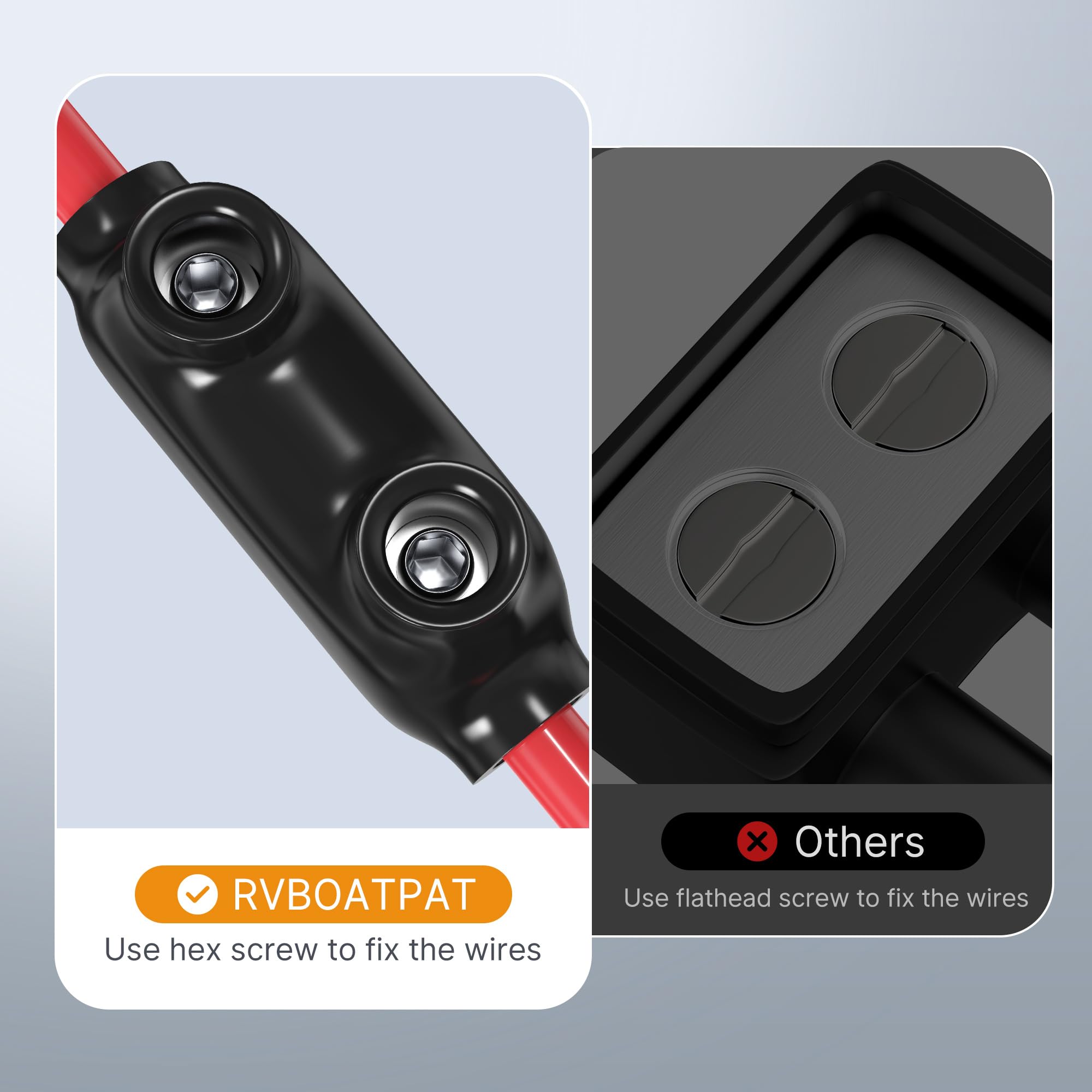 **Insulated Inline Splice Connector 2/0-6 Gauge - Aluminum to Copper Wire Connectors with 7/32