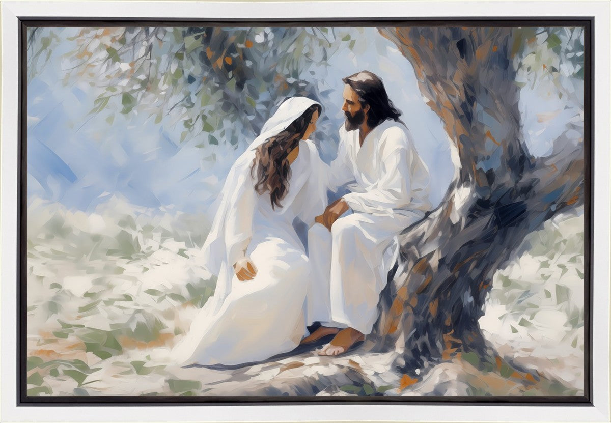 Abide With Me Gallery Wrap Canvas - Premium Wall Art Decor for Home, Office & Gifts - Perfect for Living Room, Bedroom & Wedding Decorations