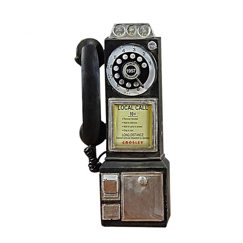 Vintage Phone Booth Piggy Bank - Classic Wall Hanging Home Decor, Retro Telephone Figurine for Room & Office Decoration - Perfect Gift for Collectors & Home Décor Enthusiasts