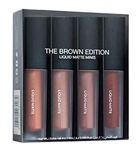 LIP N CHIC GLOW Liquid Matte Mini Lipstick Set - Nude Edition (4 Pack, 6ml Each) | Long-Lasting, Moisturizing & Non-Drying | Perfect for Everyday Wear, Date Night & Special Occasions