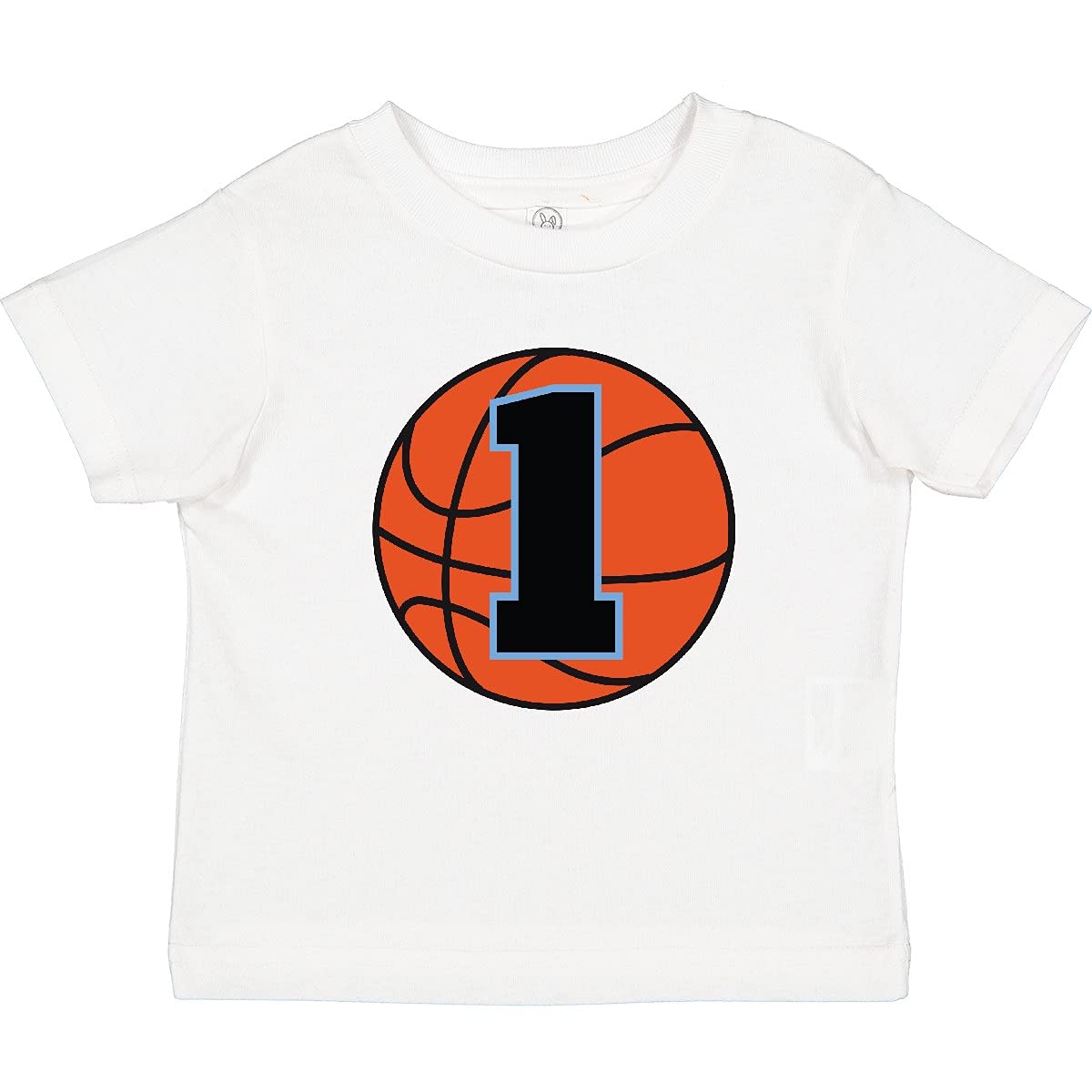 Inktastic Basketball 1st Birthday T-Shirt for 1 Year Old Baby Boys & Girls - Cute First Birthday Outfit for Basketball Party, Photo Shoot & Sports Theme Celebration