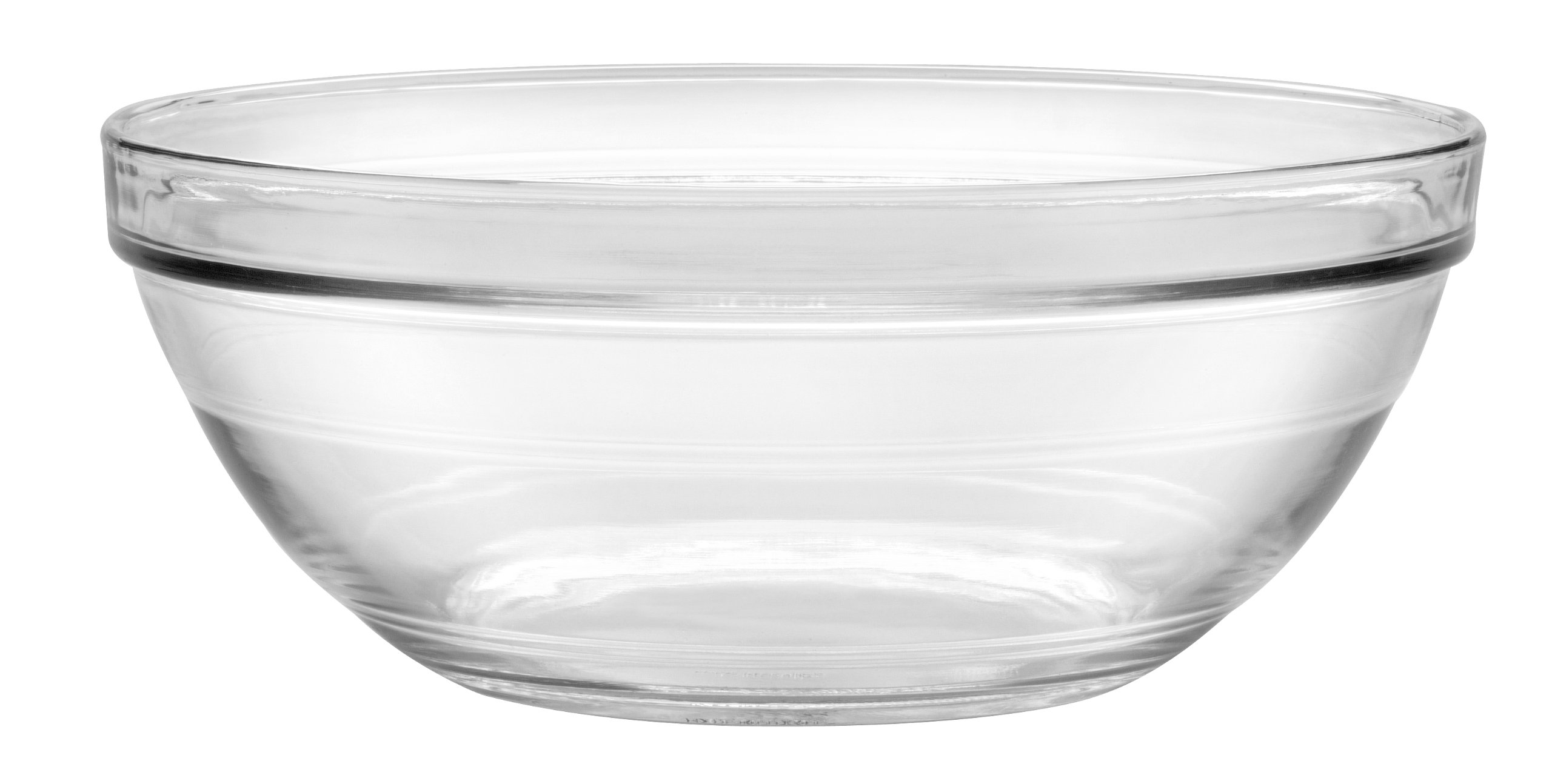 Duralex® LYS 6-Piece Stackable Clear Glass Mixing Bowl Set - 26cm (10.25