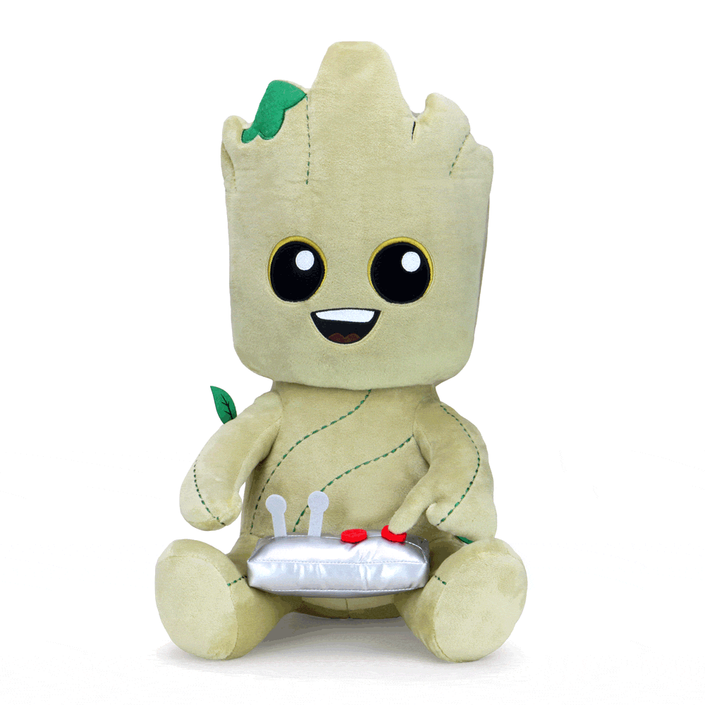 Marvel Guardians of the Galaxy Groot HugMe Vibrating Plush Toy - Cute Interactive Collectible for Gamers & Teens | Perfect Gift for Marvel Fans, Bedroom Decor, and Stress Relief