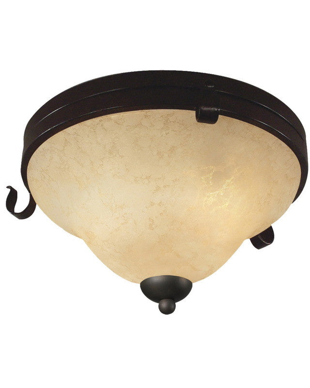 Z Lite Lighting 14073F 3-Light Flush Mount Ceiling Fixture in Matte Coffee Finish - Perfect for Bedroom, Living Room & Dining Room Lighting