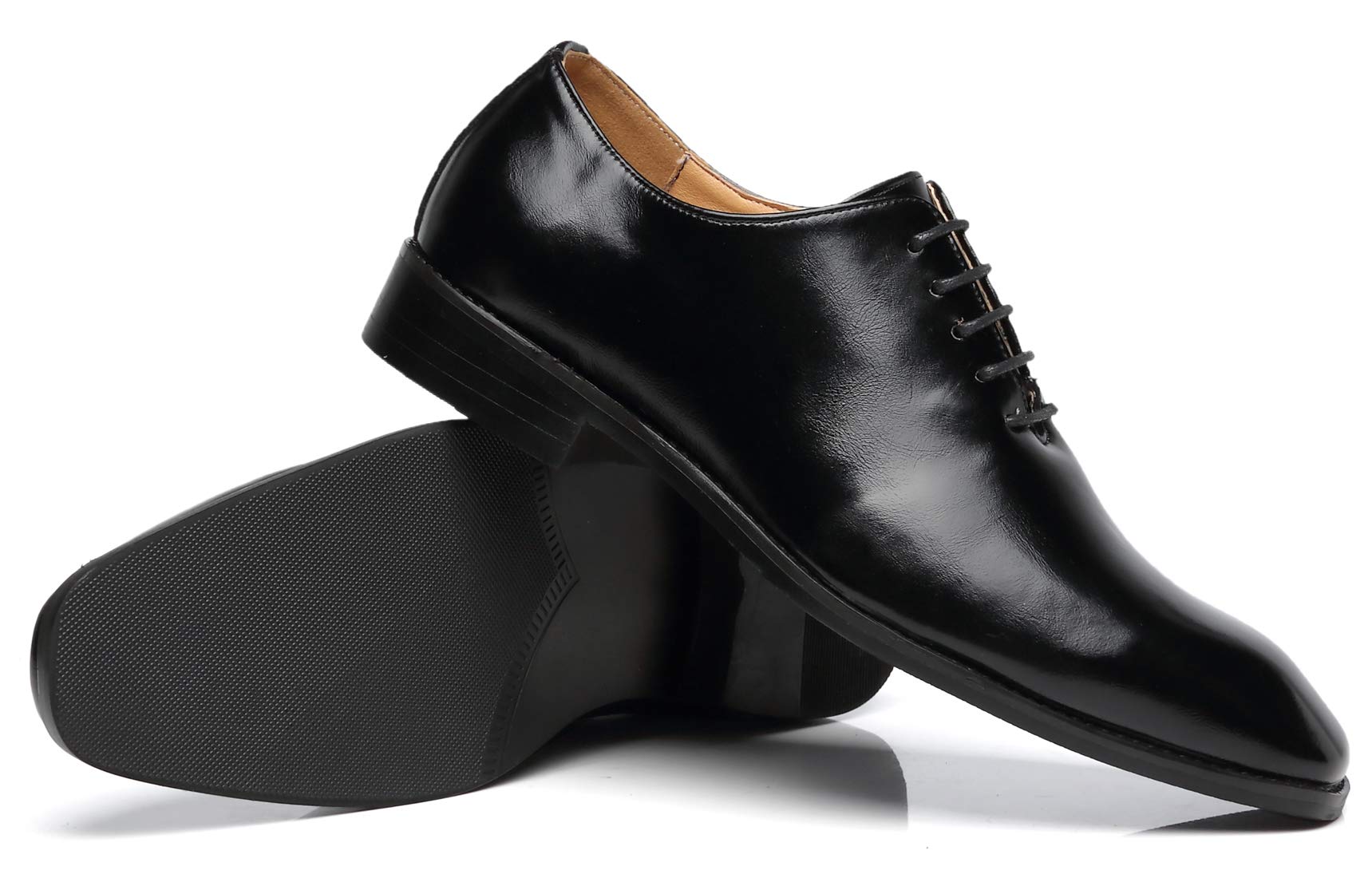 Premium Men's Wholecut Oxford Dress Shoes - Genuine Leather Formal Lace-Up Shoes for Business & Weddings - Classic Office & Special Occasion Footwear