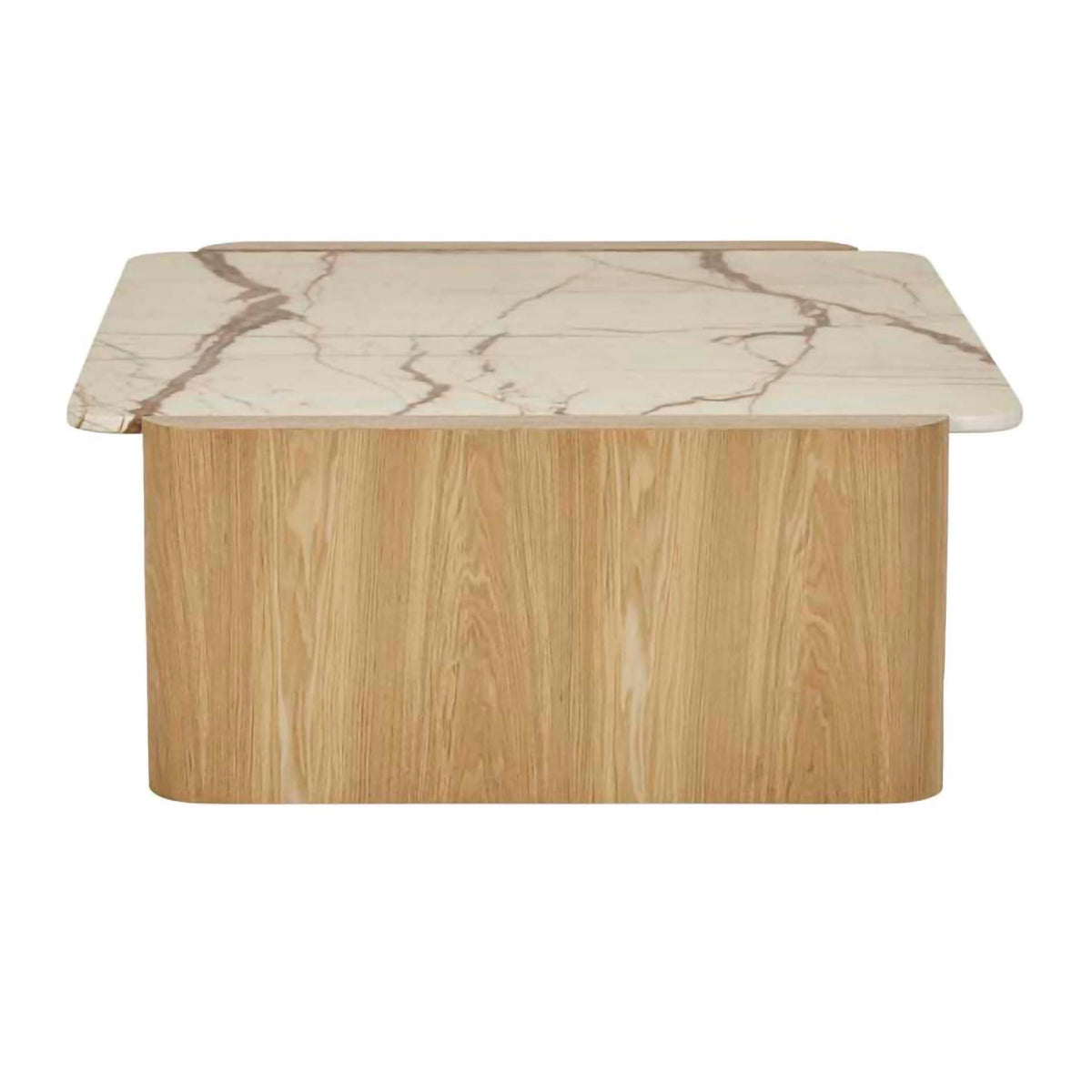 Floyd Marble Square Coffee Table - Modern Minimalist Living Room Furniture for Small Spaces | Perfect for Apartments, Lofts & Home Decor