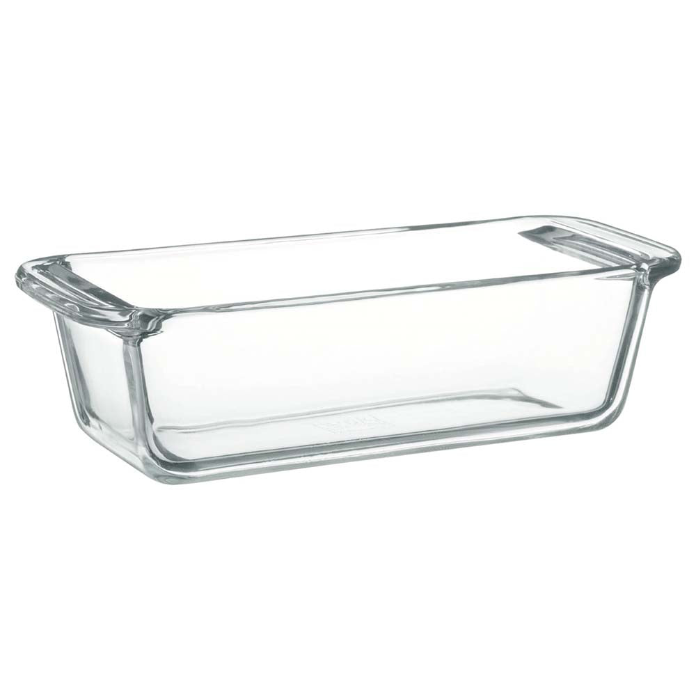 Iwaki Heat-Resistant Glass Pound Cake Pan - Perfect for Baking, Serving, and Storing Homemade Cakes (1.5L Capacity)