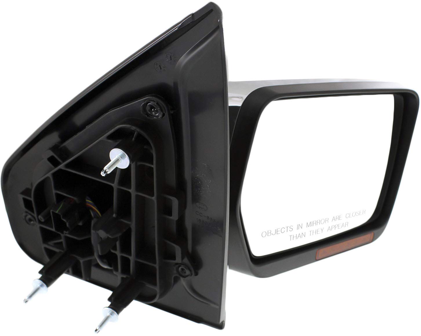 Heated Power Side Mirror for Ford F-150 2011-2014 - Passenger Side Manual Fold with Turn Signal & Memory Function - Chrome Finish - Perfect for Winter Driving & Enhanced Safety