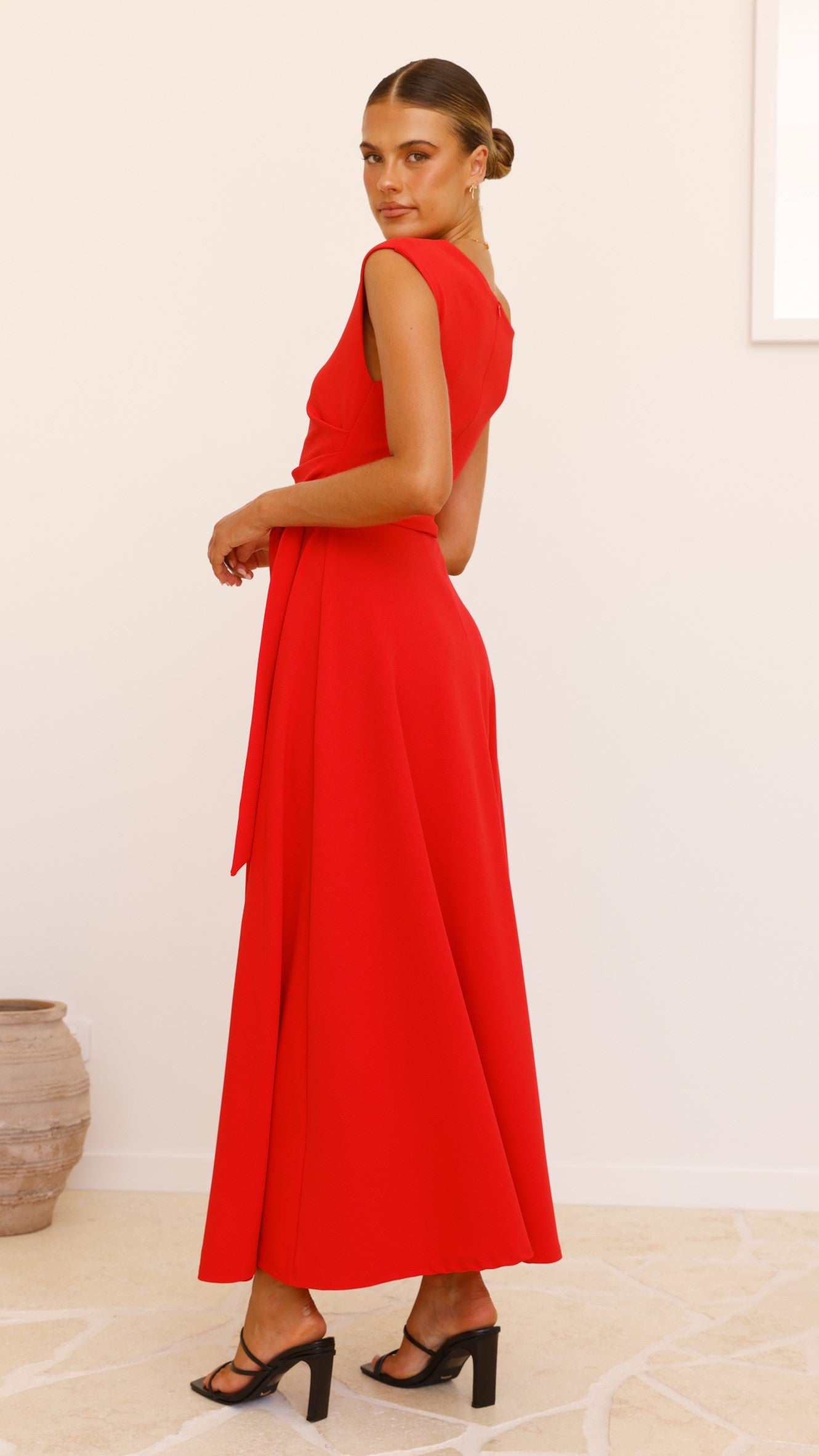 Gemma Maxi Dress for Women - Elegant Long Flowy Red Dress for Summer, Beach, Party & Special Occasions
