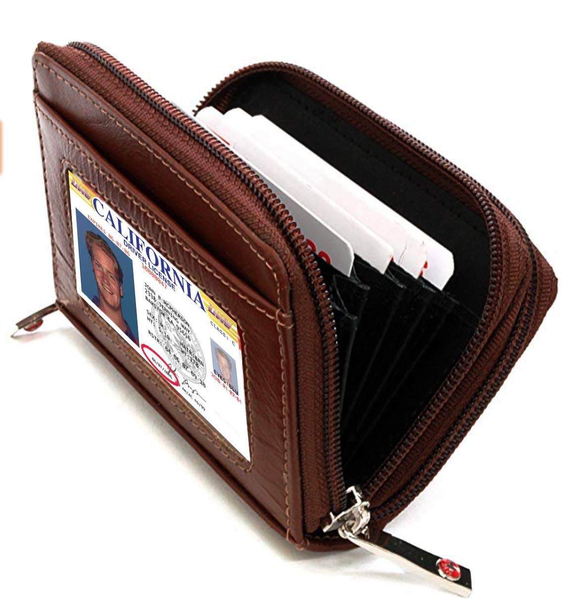 Premium Women's Genuine Leather Accordion Wallet - Slim RFID Blocking Credit Card Holder & Cash Organizer (Perfect for Everyday Use, Travel, and Gift Giving)