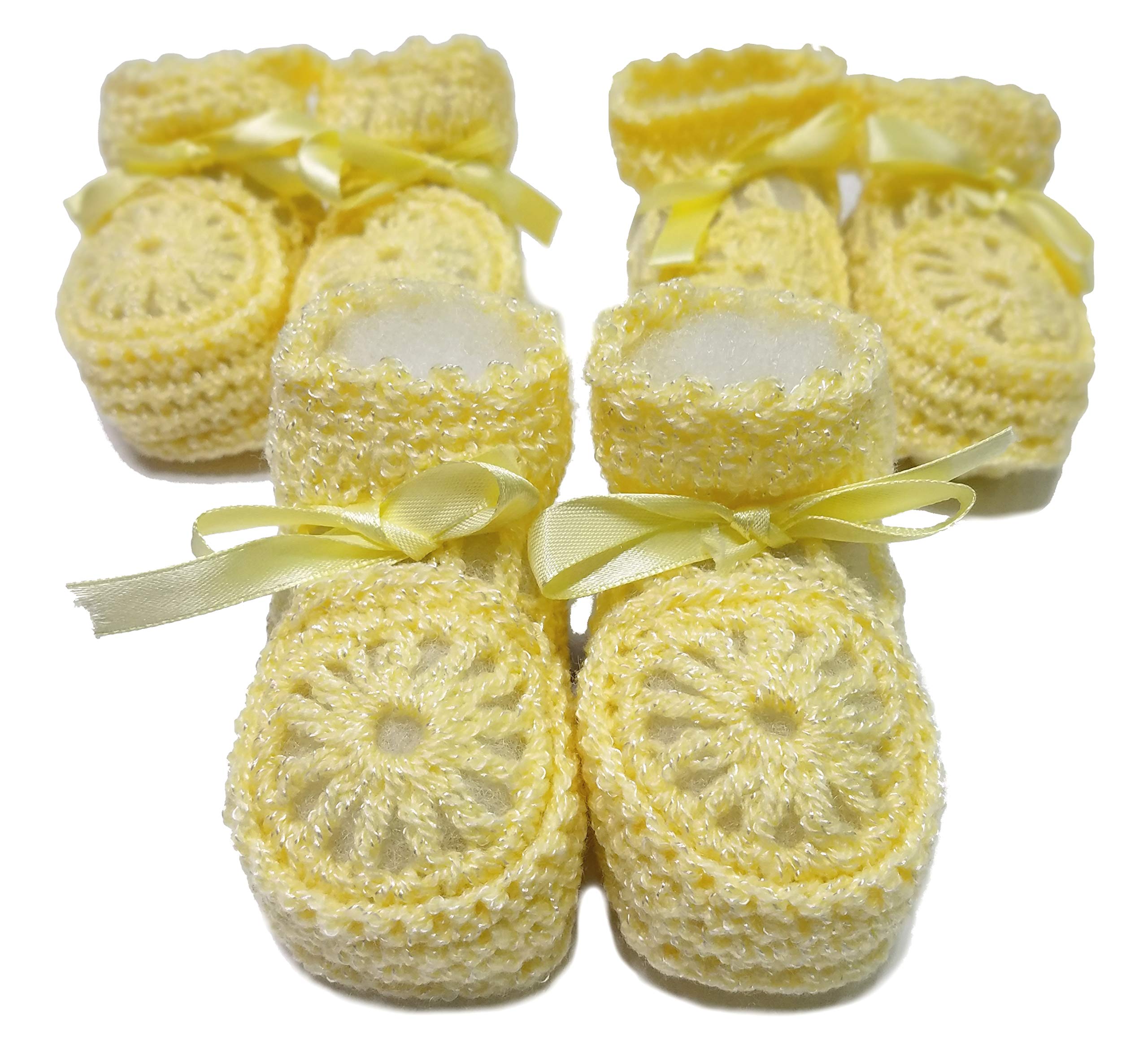 Handmade Crochet Booties for Newborn Baby Boys & Girls - Soft & Comfortable First Shoes for Infants - Perfect for Photo Shoots, Gifts & Special Occasions