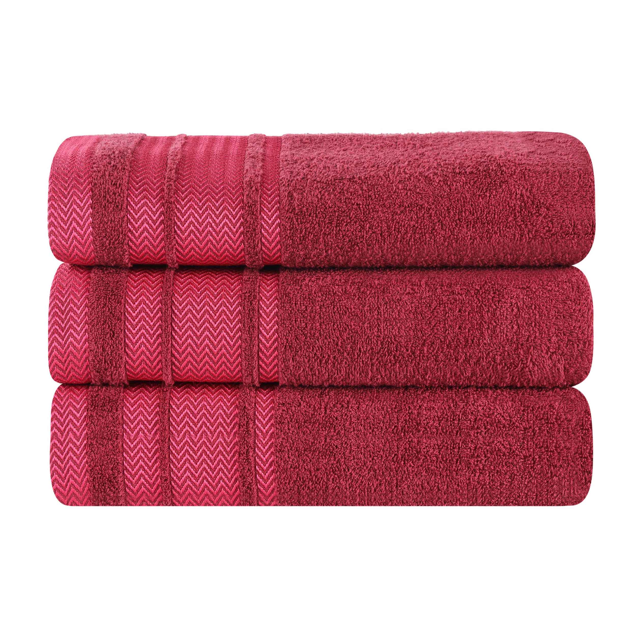 Premium Hays Cotton Soft Medium Weight Bath Towel Set of 3 - Ultra Absorbent & Quick Dry - Luxury Spa & Bathroom Essentials for Home, Hotel, Gym Use