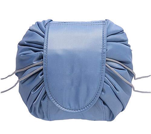 VGMAX Portable Drawstring Makeup Bag - Large Capacity Cosmetic Organizer Pouch for Women | Waterproof Travel Toiletry Bag | Perfect for Gym, Vacation & Daily Use