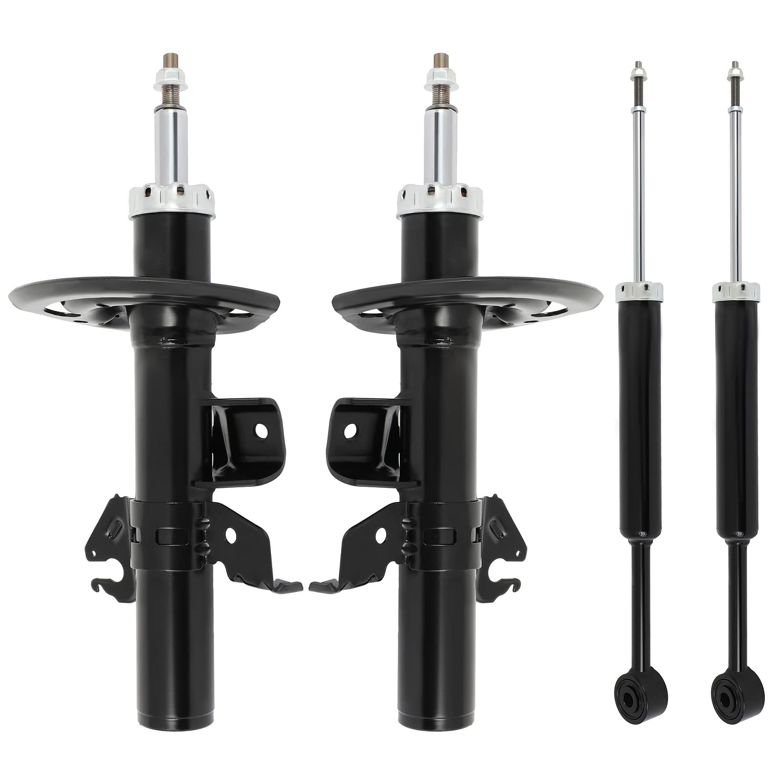 LSAILON 4PCS Front & Rear Shock Absorbers for 2015-2017 Chrysler 200 - Compatible with Part Numbers 72932, 72933, kG5514, 346254, 5514 - Smooth Ride & Enhanced Stability for Daily Commute & Road Trips