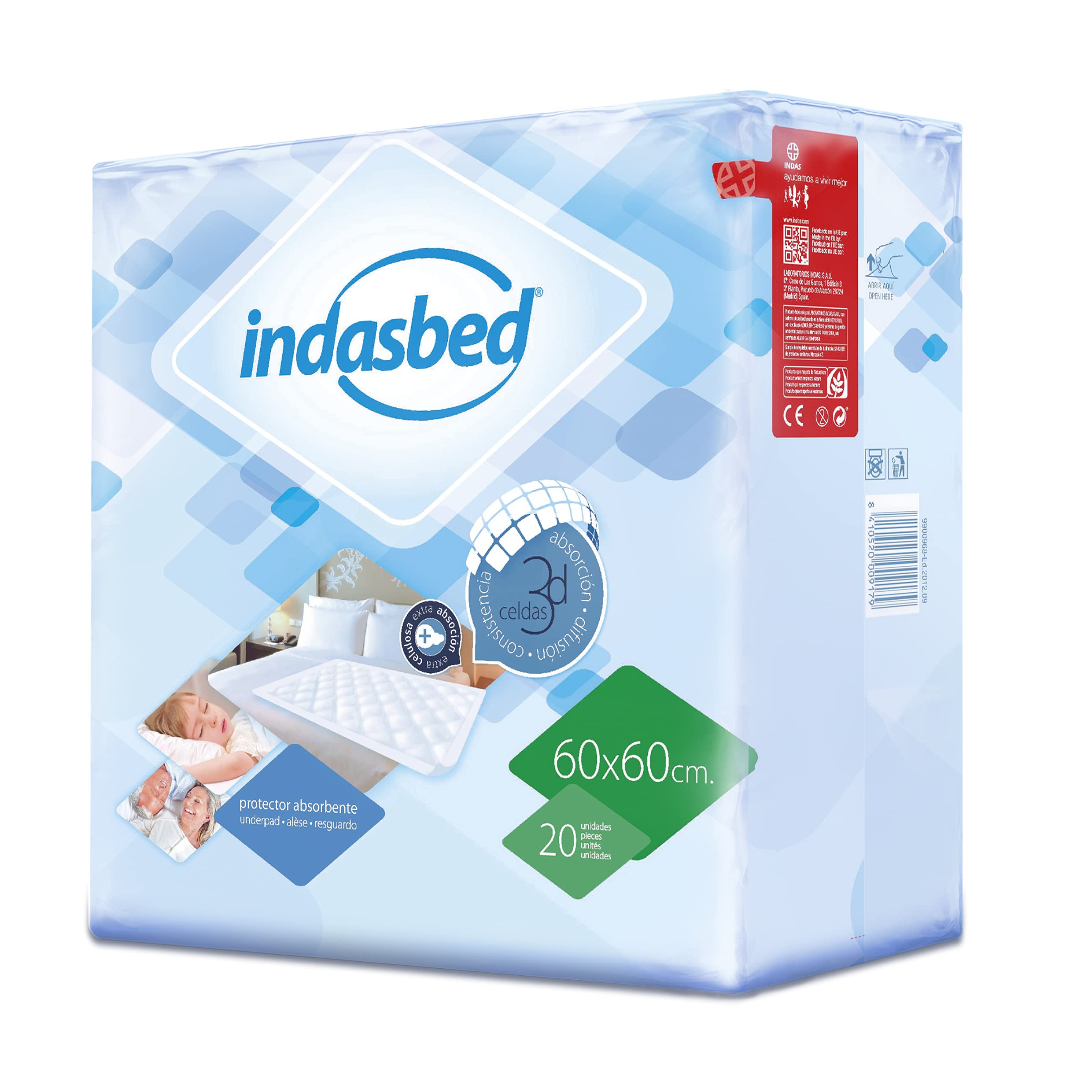 Indasbed Sal-Camas 60X90 20Un - Premium Bed Sheets Set for Ultimate Comfort | Soft & Breathable Fabric | Perfect for Home, Hotel, and Guest Room Use