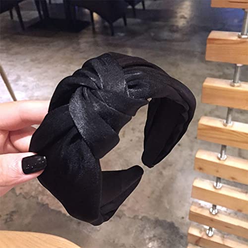 LCSD Women's Solid Color Turban Knotted Headband - Wide Brim Hair Accessories for Women & Girls | Perfect for Yoga, Workouts, and Everyday Fashion