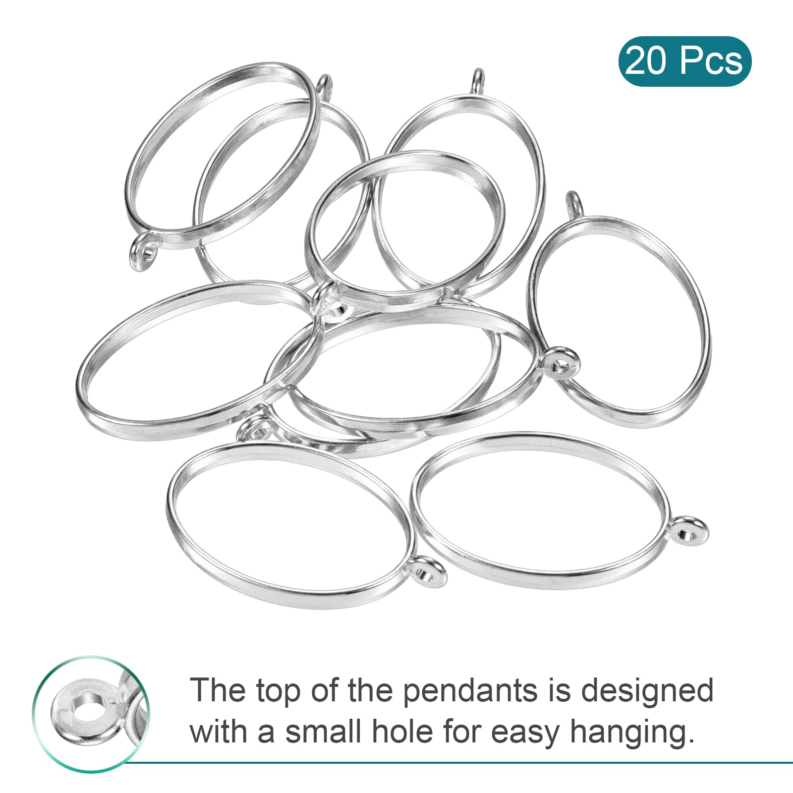 MECCANIXITY Resin Pendants Frames - Alloy Hollow Open Back Charms for DIY Jewelry Making, Necklace & Bracelet Crafting - Perfect for Handmade Gifts, Scrapbooking & Home Decor Projects