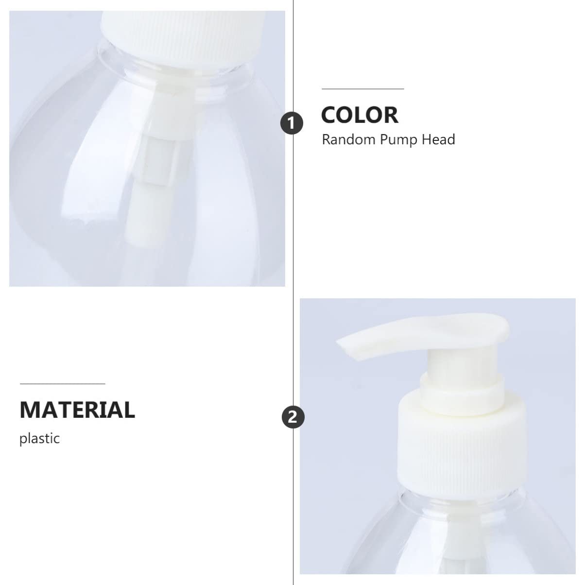 FRCOLOR 8-Pack Refillable Foaming Soap Dispenser Bottles - Plastic Pump Bottles for Hand Soap, Shampoo, Body Wash & Cleaning Spray - Perfect for Kitchen, Bathroom & Home Organization