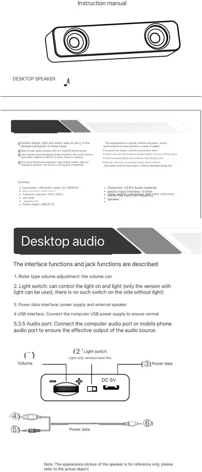 Wireless Bluetooth Computer Speakers with USB Power - Compact Desktop Audio System, Dual Stereo Sound & Built-in Subwoofer for PC, Laptop, TV, Gaming & Home Office (White) | Perfect for Music, Movies, Video Calls & Streaming | Enhance Work Productivity, Gaming Experience & Home Theater Setup | Ideal for Zoom Meetings, Online Classes & Relaxing Background Music | Great for Small Spaces, Dorm Rooms & Workstations